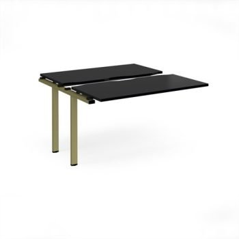 Adapt sliding top add on unit single 1200mm x 1200mm - green frame black top - STE1212-AB-GN-BK
