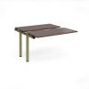 Adapt sliding top add on unit single 1200mm x 1200mm - green frame Walnut top - STE1212-AB-GN-W