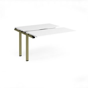Adapt sliding top add on unit single 1200mm x 1200mm - green frame White Top - STE1212-AB-GN-WH