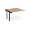 Adapt sliding top add on unit single 1200mm x 1200mm - black frame Beech top - STE1212-AB-K-B