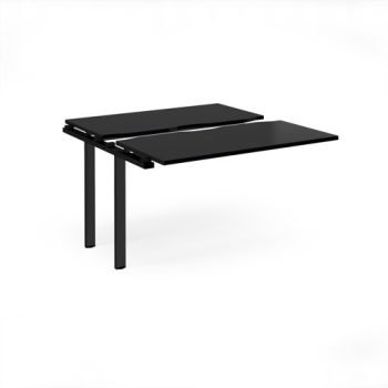 Adapt sliding top add on unit single 1200mm x 1200mm - black frame black top - STE1212-AB-K-BK