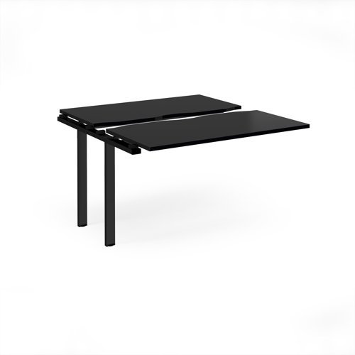Adapt sliding top add on unit single 1200mm x 1200mm - black frame black top - STE1212-AB-K-BK