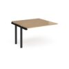 Adapt sliding top add on unit single 1200mm x 1200mm - black frame Oak Top - STE1212-AB-K-O