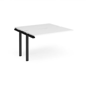 Adapt sliding top add on unit single 1200mm x 1200mm - black frame White Top - STE1212-AB-K-WH