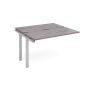 Adapt sliding top add on unit single 1200mm x 1200mm - silver frame Grey Oak Top - STE1212-AB-S-GO