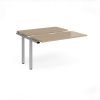 Adapt sliding top add on unit single 1200mm x 1200mm - silver frame Kendal Oak Top - STE1212-AB-S-KO