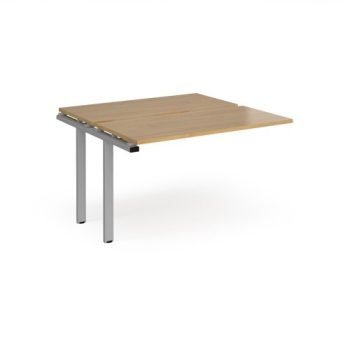 Adapt sliding top add on units 1200mm x 1200mm - silver frame Oak Top - STE1212-AB-S-O