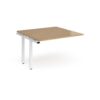 Adapt sliding top add on units 1200mm x 1200mm - white frame Oak Top - STE1212-AB-WH-O