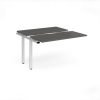 Adapt sliding top add on unit single 1200mm x 1200mm - white frame storm grey top - STE1212-AB-WH-OG