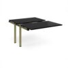 Adapt sliding top add on unit single 1200mm x 1600mm - green frame black top - STE1216-AB-GN-BK