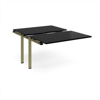 Adapt sliding top add on unit single 1200mm x 1600mm - green frame black top - STE1216-AB-GN-BK