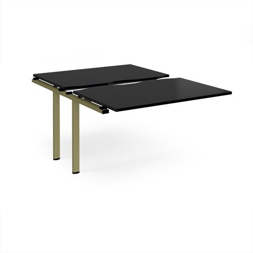 Adapt sliding top add on unit single 1200mm x 1600mm - green frame black top - STE1216-AB-GN-BK