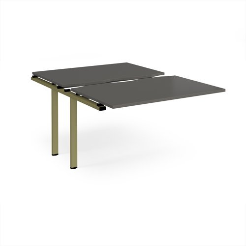 Adapt sliding top add on unit single 1200mm x 1600mm - green frame storm grey top - STE1216-AB-GN-OG
