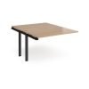 Adapt sliding top add on unit single 1200mm x 1600mm - black frame Beech top - STE1216-AB-K-B