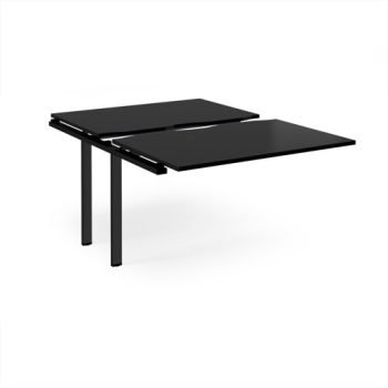 Adapt sliding top add on unit single 1200mm x 1600mm - black frame black top - STE1216-AB-K-BK