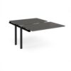 Adapt sliding top add on unit single 1200mm x 1600mm - black frame storm grey top - STE1216-AB-K-OG