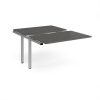 Adapt sliding top add on unit single 1200mm x 1600mm - silver frame storm grey top - STE1216-AB-S-OG