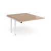 Adapt sliding top add on units 1200mm x 1600mm - white frame Beech top - STE1216-AB-WH-B