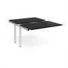 Adapt sliding top add on unit single 1200mm x 1600mm - white frame black top - STE1216-AB-WH-BK