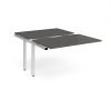 Adapt sliding top add on unit single 1200mm x 1600mm - white frame storm grey top - STE1216-AB-WH-OG