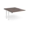 Adapt sliding top add on units 1200mm x 1600mm - white frame Walnut top - STE1216-AB-WH-W