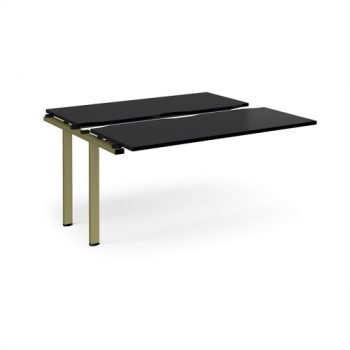 Adapt sliding top add on unit single 1400mm x 1200mm - green frame black top - STE1412-AB-GN-BK