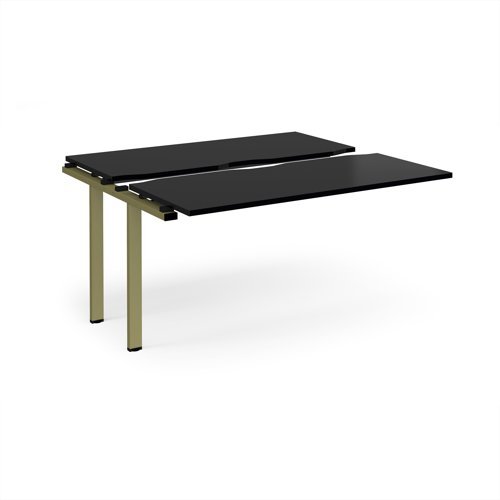 Adapt sliding top add on unit single 1400mm x 1200mm - green frame black top - STE1412-AB-GN-BK