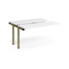 Adapt sliding top add on unit single 1400mm x 1200mm - green frame White Top - STE1412-AB-GN-WH