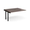 Adapt sliding top add on unit single 1400mm x 1200mm - black frame Walnut top - STE1412-AB-K-W