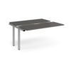 Adapt sliding top add on unit single 1400mm x 1200mm - silver frame storm grey top - STE1412-AB-S-OG