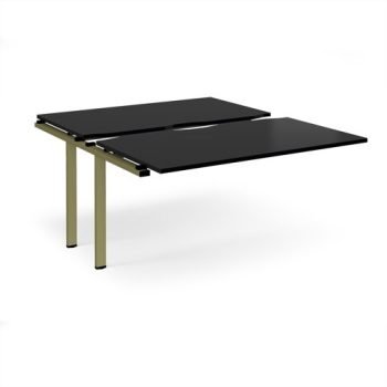 Adapt sliding top add on unit single 1400mm x 1600mm - green frame black top - STE1416-AB-GN-BK
