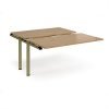 Adapt sliding top add on unit single 1400mm x 1600mm - green frame Oak Top - STE1416-AB-GN-O