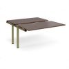 Adapt sliding top add on unit single 1400mm x 1600mm - green frame Walnut top - STE1416-AB-GN-W