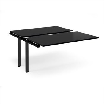 Adapt sliding top add on unit single 1400mm x 1600mm - black frame black top - STE1416-AB-K-BK