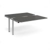Adapt sliding top add on unit single 1400mm x 1600mm - silver frame storm grey top - STE1416-AB-S-OG