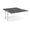 Adapt sliding top add on unit single 1400mm x 1600mm - white frame storm grey top - STE1416-AB-WH-OG