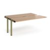Adapt sliding top add on unit single 1600mm x 1200mm - green frame Beech top - STE1612-AB-GN-B