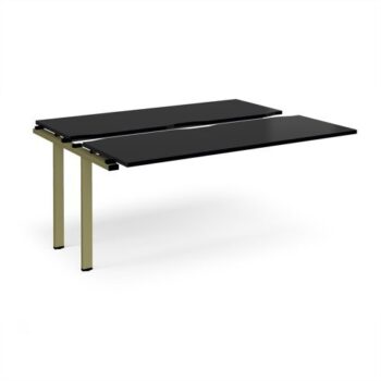 Adapt sliding top add on unit single 1600mm x 1200mm - green frame black top - STE1612-AB-GN-BK