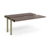 Adapt sliding top add on unit single 1600mm x 1200mm - green frame Walnut top - STE1612-AB-GN-W