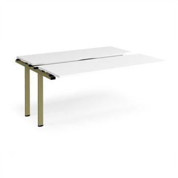 Adapt sliding top add on unit single 1600mm x 1200mm - green frame White Top - STE1612-AB-GN-WH