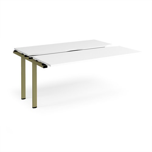 Adapt sliding top add on unit single 1600mm x 1200mm - green frame White Top - STE1612-AB-GN-WH