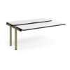 Adapt sliding top add on unit single 1600mm x 1200mm - green frame White Top black edge - STE1612-AB-GN-WK