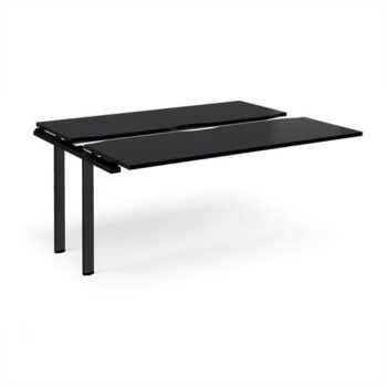 Adapt sliding top add on unit single 1600mm x 1200mm - black frame black top - STE1612-AB-K-BK