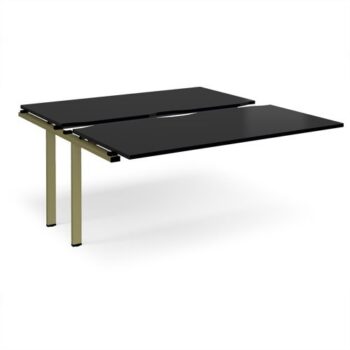 Adapt sliding top add on unit single 1600mm x 1600mm - green frame black top - STE1616-AB-GN-BK
