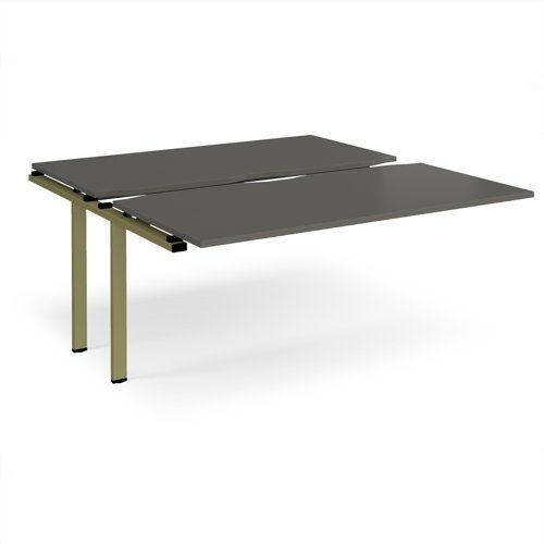 Adapt sliding top add on unit single 1600mm x 1600mm - green frame storm grey top - STE1616-AB-GN-OG
