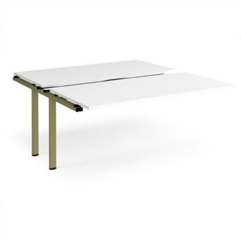 Adapt sliding top add on unit single 1600mm x 1600mm - green frame White Top - STE1616-AB-GN-WH
