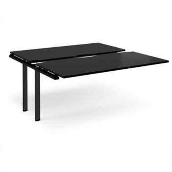 Adapt sliding top add on unit single 1600mm x 1600mm - black frame black top - STE1616-AB-K-BK