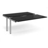 Adapt sliding top add on unit single 1600mm x 1600mm - silver frame black top - STE1616-AB-S-BK