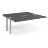 Adapt sliding top add on unit single 1600mm x 1600mm - silver frame storm grey top - STE1616-AB-S-OG