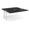 Adapt sliding top add on unit single 1600mm x 1600mm - white frame black top - STE1616-AB-WH-BK